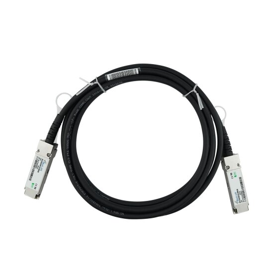 Compatible Blade Networks BN-QS-QS-CBL-5M BlueLAN QSFP Cable de conexión directa, 40GBASE-CR4, Ethernet/Infiniband QDR, 28AWG, 5 Metros
