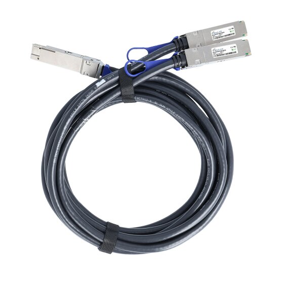 BlueLAN BL282901M2M26 compatible, 2 Meter QSFP28 to 2xQSFP28 100G DAC Breakout Direct Attach Cable