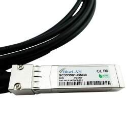Compatible 3Com SFP-10G-DAC-0.5M BlueLAN 10GBASE-CR pasivo SFP+ a SFP+ Cable de conexión directa, 0.5 Metros, AWG30