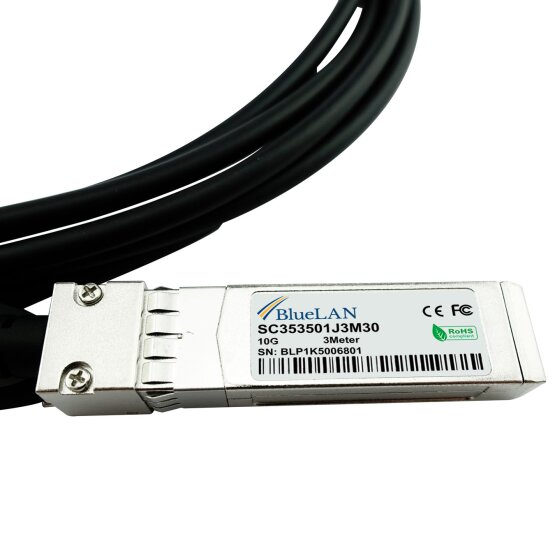Avaya SFP-H10GB-CU2M-AA compatible, 2 Meter SFP+ 10G DAC Direct Attach Cable