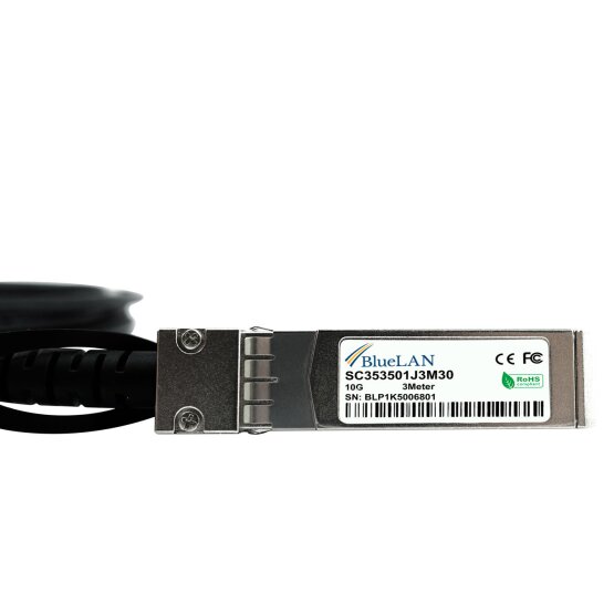 Avaya AA1403019-E6 compatible, 3 Metros SFP+ 10G DAC Cable de Conexión Directa