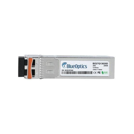 BlueOptics BO27Q13620D compatible, 25GBASE-ER Lite SFP28 Transceiver 1310nm 20 Kilometer DDM
