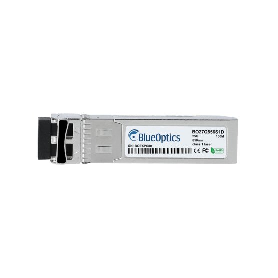 Kompatibler Mikrotik SFP28-25G-SR BlueOptics BO27Q856S1D SFP28 Transceiver, LC-Duplex, 25GBASE-SR, Multimode Fiber, 850nm, 100M
