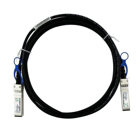 Compatible MRV SFP28-DAC-3M BlueLAN 25GBASE-CR passive SFP28 to SFP28 Direct Attach Cable, 3 Meter, AWG26