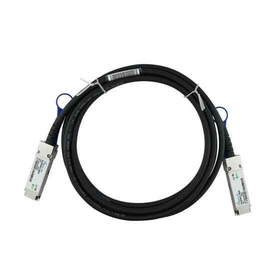 Compatible Broadcom QSFP28-DAC-0.5M BlueLAN SC282801L0.5M30 QSFP28 Direct Attach Cable, 100GBASE-CR4, Infiniband EDR, 30AWG, 0.5 Meter