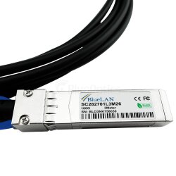 Compatible Alcatel-Lucent QSFP28-4SFP28-DAC-3M BlueLAN passive 100GBASE-CR4 QSFP28 to 4x25GBASE-CR SFP28 Direct Attach Breakout Cable, 3 Meter, AWG26