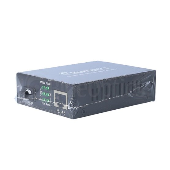 BlueOptics Convertidor de medios Gigabit Ethernet 1x SFP, 1x 10/100/1000M RJ45