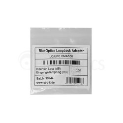 BlueOptics Loopback Adapter LC Duplex Multimode OM2