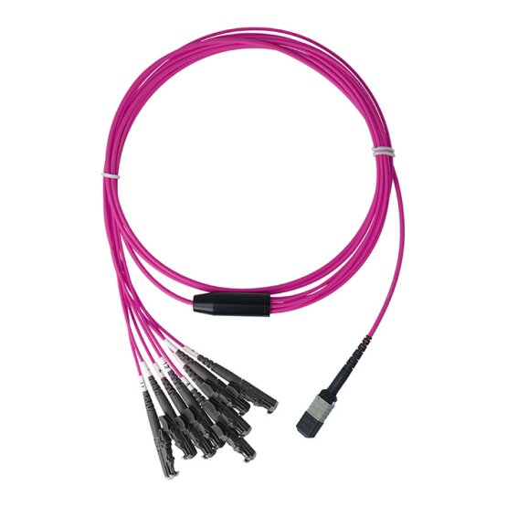 BlueOptics Fiber MTP/4xE2000 Breakout Cable OM4