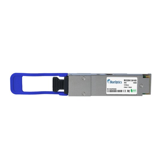 Compatible Bittware QSFP-PLR4-BI BlueOptics BO25K13910D QSFP Transceptor, MPO/MTP, 40GBASE-PLR4, Single-mode Fiber, 1310nm, 10KM