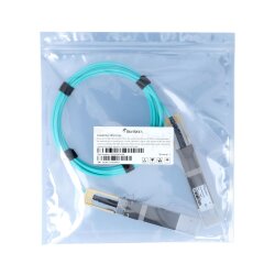 Compatible Dell MDXRD QSFP-DD BlueOptics Active Optical Cable (AOC), 200GBASE-SR4, Ethernet, Infiniband, 5 Meter