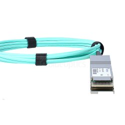 Compatible Dell 470-ACTF QSFP-DD BlueOptics Active Optical Cable (AOC), 200GBASE-SR4, Ethernet, Infiniband, 10 Meter