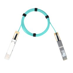 Kompatibles Cisco QDD-400-AOC1M QSFP-DD BlueOptics Aktives Optisches Kabel (AOC), 400GBASE-SR8, Ethernet, Infiniband, 1 Meter