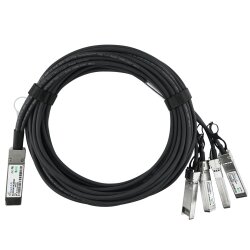 Compatible Ruckus E40G-QSFP-4SFP-C-0101 BlueLAN activo 40GBASE-CR4 QSFP a 4x10GBASE-CR SFP+ Direct Attach Breakout Cable, 1 Metro, 26AWG