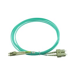 Corning 055702K512000015M compatible LC-SC Monomode OM3 Cable de parcheo de fibra óptica 15 Metros