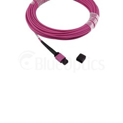 Dell EMC CBL-MPO12-4LC-OM4-3M compatible BlueOptics Breakout Fiber Patch Cable MPO-4xLC Multi-mode OM4 3 Meter