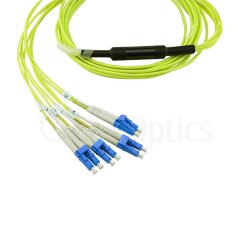 Dell EMC CBL-MPO12-4LC-SMF-1M compatible MPO-4xLC Single-mode Patch Cable 1 Meter