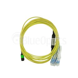 Dell EMC CBL-MPO12-4LC-SMF-1M compatible MPO-4xLC Single-mode Cable de parcheo de fibra óptica 1 Metro