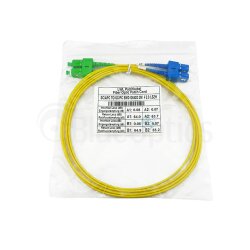 BlueOptics Duplex Cable de parcheo de fibra óptica SC-UPC/SC-APC Single-mode