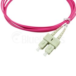 BlueOptics Duplex Cable de parcheo de fibra óptica SC-SC Monomode OM4 2 Metros