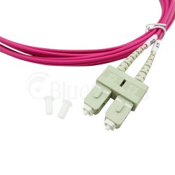 BlueOptics Duplex Cable de parcheo de fibra óptica SC-SC Monomode OM4 3 Metros