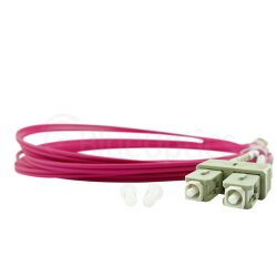 BlueOptics Duplex Cable de parcheo de fibra óptica SC-SC Monomode OM4 1 Metro