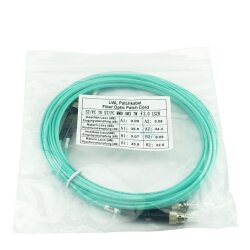 BlueOptics Duplex Cable de parcheo de fibra óptica ST-ST Monomode OM3 2 Metros