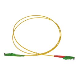 BlueOptics Simplex Cable de parcheo de fibra óptica E2000-APC/E2000-APC Single-mode 1 Metro
