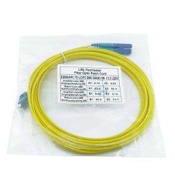 BlueOptics Duplex Cable de parcheo de fibra óptica LC-UPC/E2000-UPC Single-mode 5 Metros