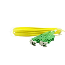 BlueOptics Duplex Cable de parcheo de fibra óptica LC-APC/E2000-APC Single-mode 3 Metros