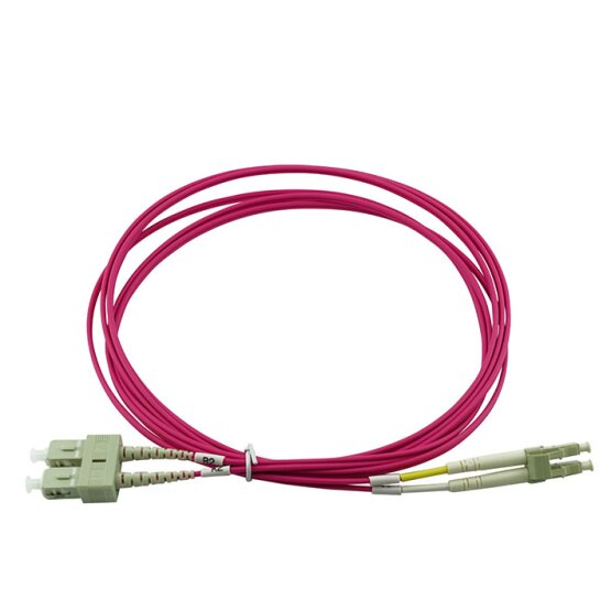 BlueOptics Duplex Fiber Patch Cable LC-SC Multi-mode OM4