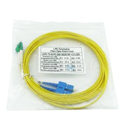 BlueOptics Duplex Cable de parcheo de fibra óptica LC/APC-SC/UPC Single-mode