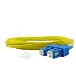 BlueOptics© Duplex Fiber Patch Cord LC-UPC/SC-UPC Single-mode 15 Meter