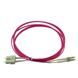 BlueOptics Duplex Cable de parcheo de fibra óptica LC-SC Monomode OM4 50 Metros