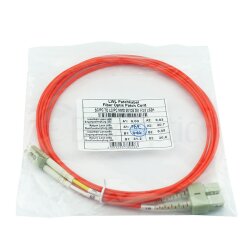 BlueOptics Duplex Cable de parcheo de fibra óptica LC-SC Monomode OM2 3 Metros