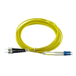 BlueOptics Duplex Cable de parcheo de fibra óptica LC-UPC/ST-PC Single-mode 3 Metros