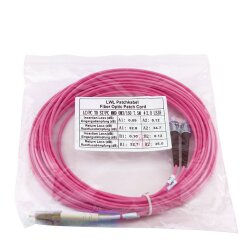 BlueOptics Duplex Cable de parcheo de fibra óptica LC-ST Monomode OM4 50 Metros