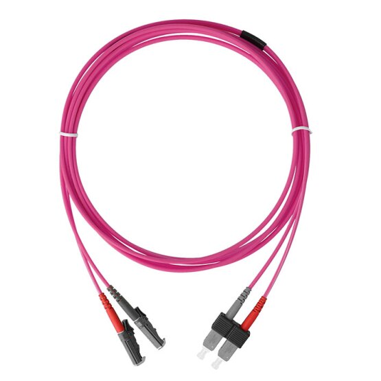 BlueOptics Duplex Cable de parcheo de fibra óptica SC-E2000 Monomode OM4
