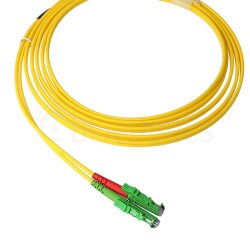BlueOptics Duplex Cable de parcheo de fibra óptica ST-PC/E2000-APC Single-mode 5 Metros