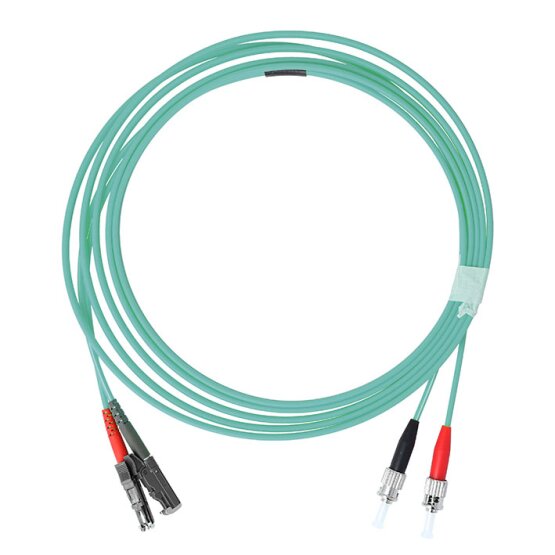BlueOptics Duplex Cable de parcheo de fibra óptica ST-E2000 Monomode OM3 3 Metros