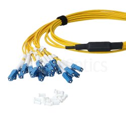 BlueOptics Fiber MPO/8xLC Duplex Breakout Cable G.657.A1 Single-mode