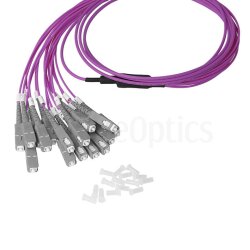 BlueOptics LWL MPO/8xSC Duplex Breakout Kabel OM4 20 Meter