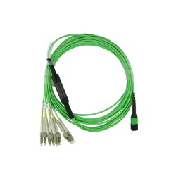 BlueOptics Fibra MPO/4xLC Cable de parcheo OM5