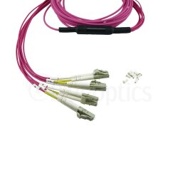 BlueOptics Fiber MPO/4xLC Breakout Cable OM4 1 Meter