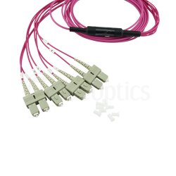 BlueOptics Fiber MPO/4xSC Breakout Cable OM4 10 Meter