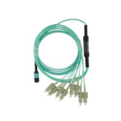 BlueOptics Fiber MPO/4xSC Breakout Cable OM3 3 Meter