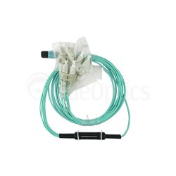 BlueOptics LWL MPO/4xSC Breakout Kabel OM3 3 Meter