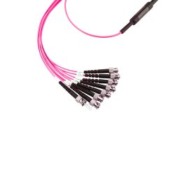 BlueOptics Fibra MPO/4xST Cable de parcheo OM4