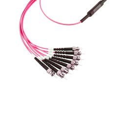 BlueOptics Fibra MPO/4xST Cable de parcheo OM4