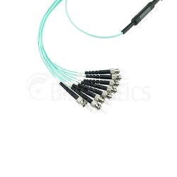 BlueOptics LWL MPO/4xST Breakout Kabel OM3 7.5 Meter